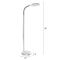 Hastings Home Natural Daylight Floor Lamp, Tall Gooseneck Reading, 27W Full Spectrum Bulb (Chrome) 346039YCY - alternate 3